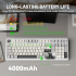 ATTACK SHARK X98 Tri-Mode Wireless Mechanical Keyboard StarLight White Arabic / English Layout